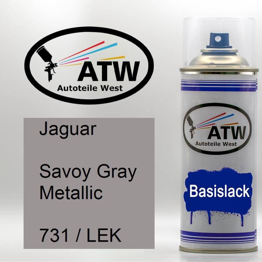 Jaguar, Savoy Gray Metallic, 731 / LEK: 400ml Sprühdose, von ATW Autoteile West.